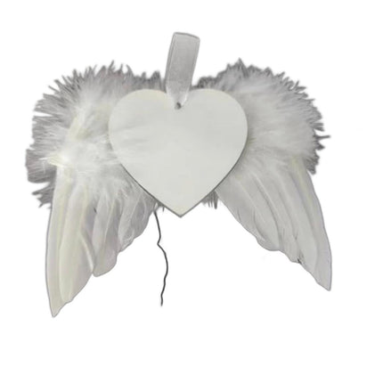 Angel Wing Heart Sublimation Ornament