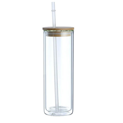 20 oz Sublimation Double Wall Glass Tumbler