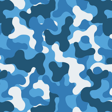 Blue Camo 12x18