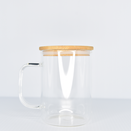 15oz Clear Single Wall Bamboo Mug