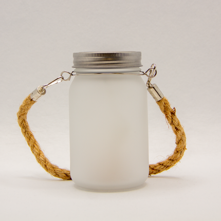 Frosted Rope Jar