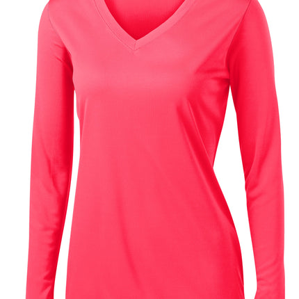 Sport-Tek® Women's Long Sleeve - Hot Coral