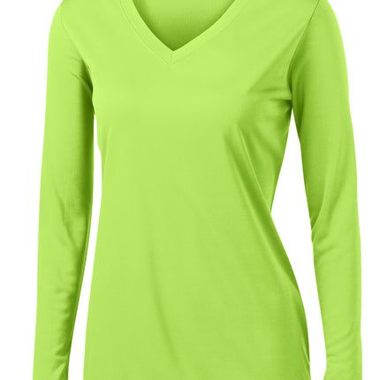 Sport-Tek® Women's Long Sleeve - Lime Shock