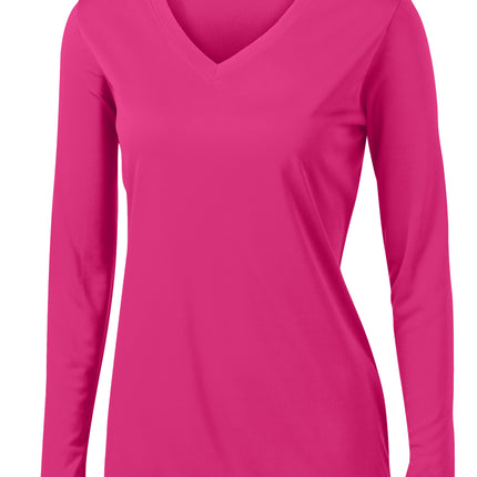 Sport-Tek® Women's Long Sleeve - Pink Raspberry