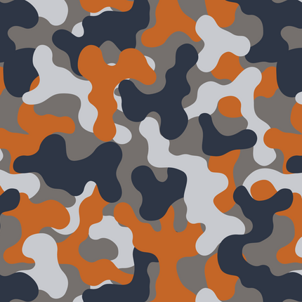 Orange Camo 12x18