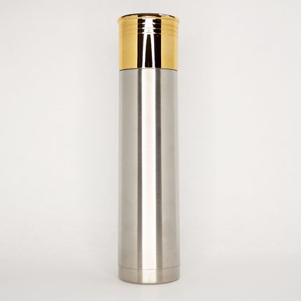Stainless Steel Silver Shotgun Shell Tumbler