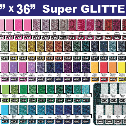 GLITTERFLEX® ULTRA - 20" x 1 Yard (3 Feet)
