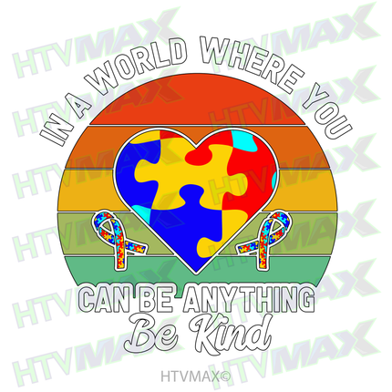 Autism Awareness Be Kind Heart