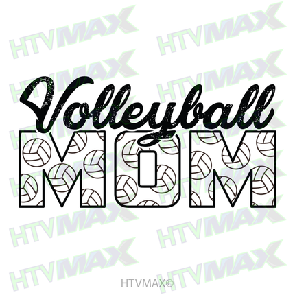 Volleyball Mom Text