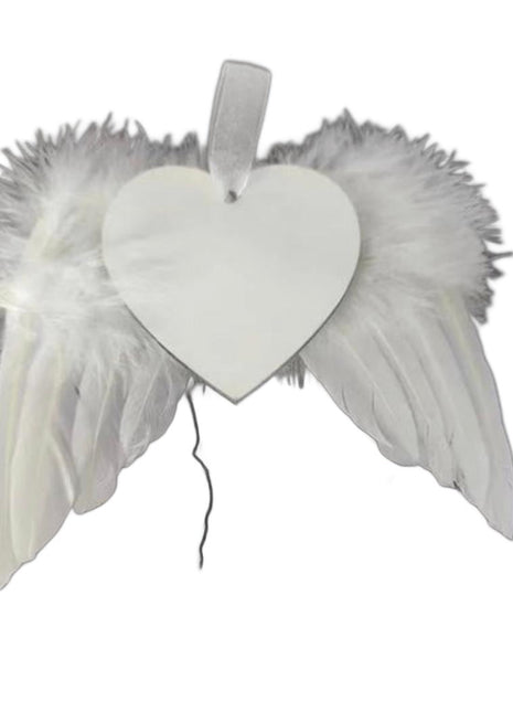 Angel Wing Heart Sublimation Ornament