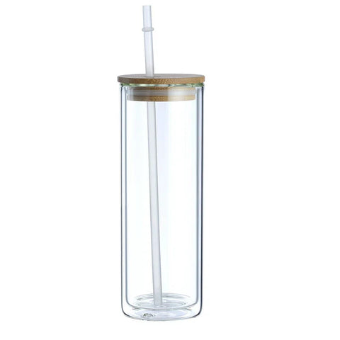 20 oz Sublimation Double Wall Glass Tumbler