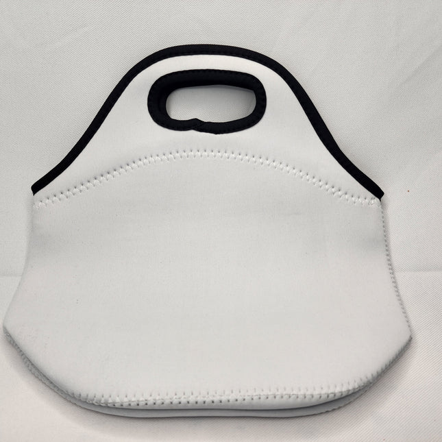 Neoprene lunch bag with zipper,  sublimation ready