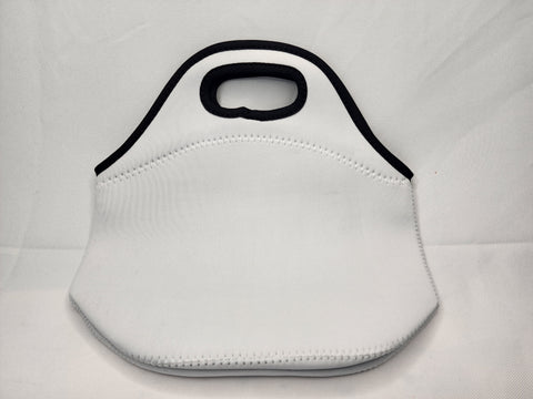 Neoprene lunch bag with zipper,  sublimation ready