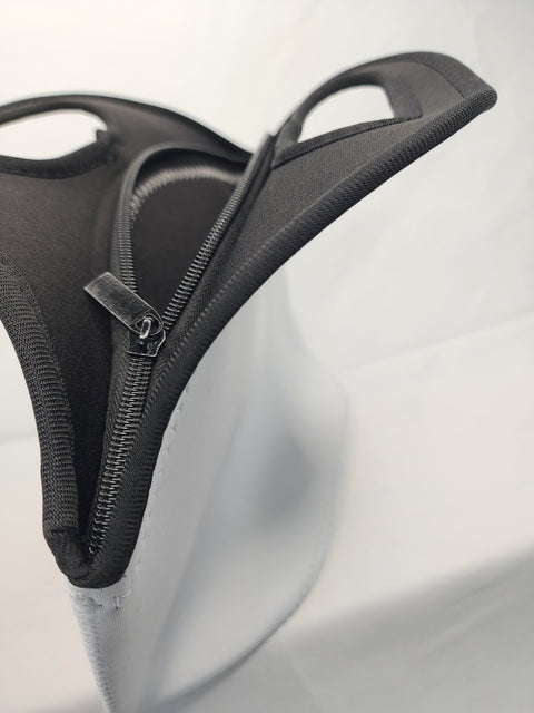 Neoprene lunch bag with zipper,  sublimation ready