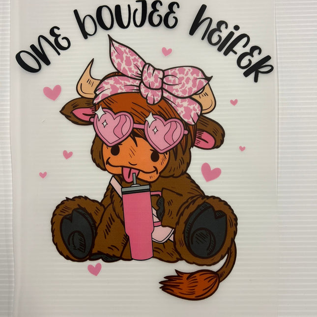 DTF Print - One Boujee Heifer