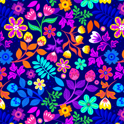 Neon Floral 12x18
