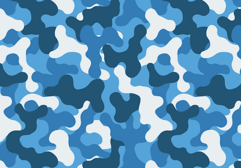Blue Camo 12x18