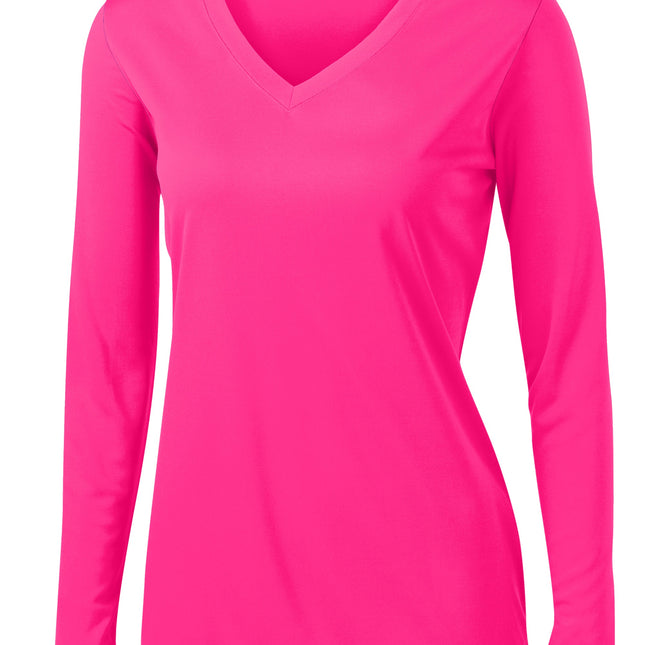 Sport-Tek® Women's Long Sleeve - Neon Pink
