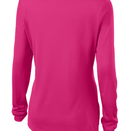 Sport-Tek® Women's Long Sleeve - Pink Raspberry