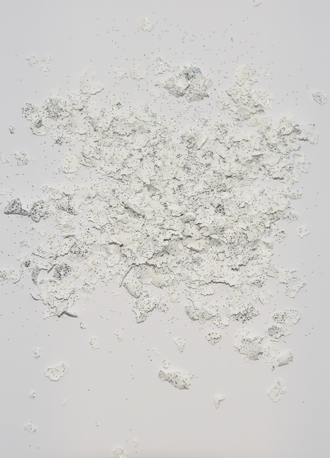 White Glitter Screen Print Confetti