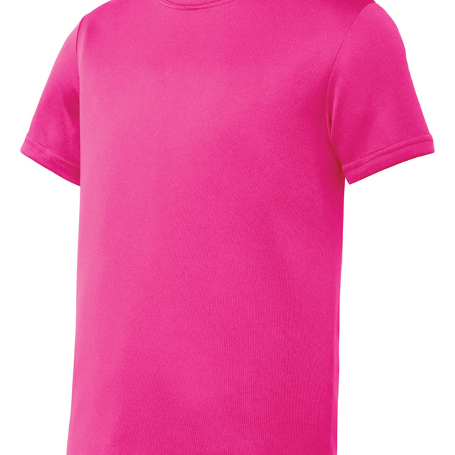 Sport-Tek® Youth Short Sleeve - Neon Pink