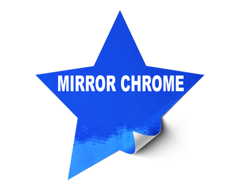 Chrome Decal Vinyl "Looks like mirror"