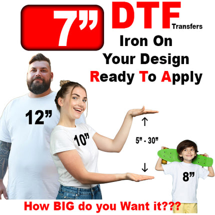 DTF Printing on Demand (7 Inches)
