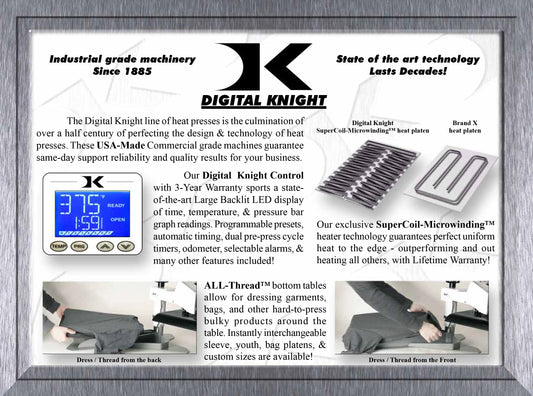 TWIN Air AUTOMATIC Digital Combo 14x16 TWIN Air Auto   Geo Knight Made in the USA heat press DC16APT