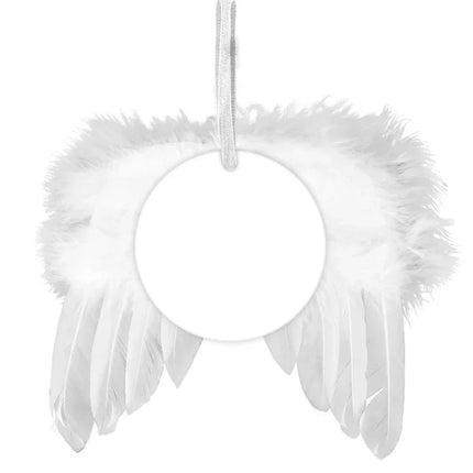 Angel Wing Circle Sublimation Ornament