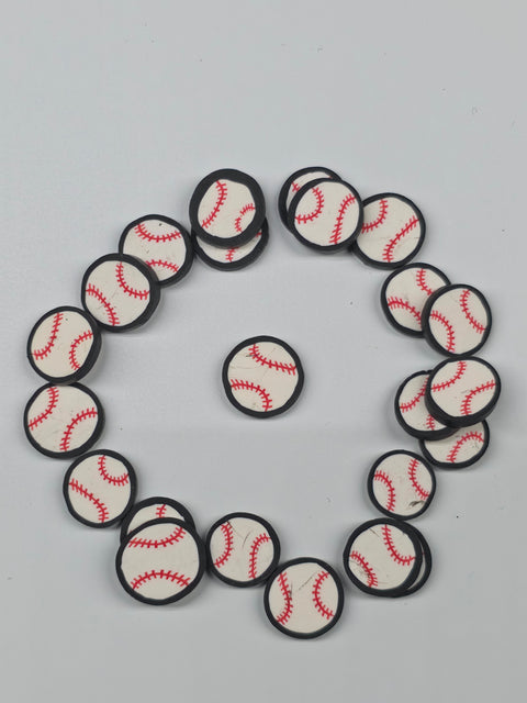 Sport Balls Clay Shapes Football, Basketball, Baseball, Softball, Tennis, Soccer