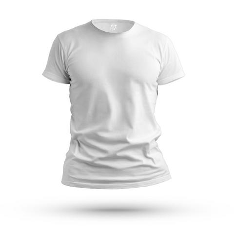 FavHabit® White Sublimation. 100% Ring Spun Polyester