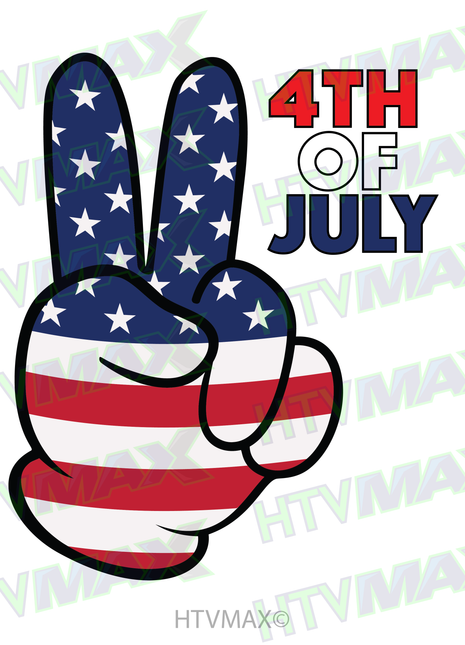 4th of July Cartoon Hand