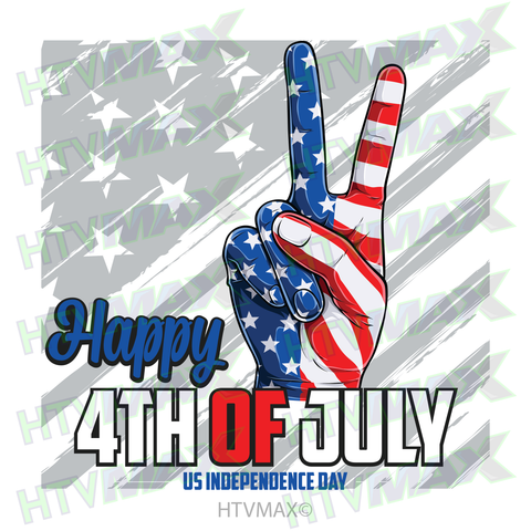 4th of July Peace Sign