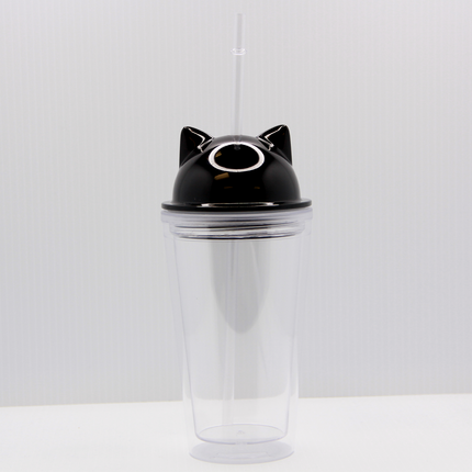 Acrylic Cat Ear Tumbler