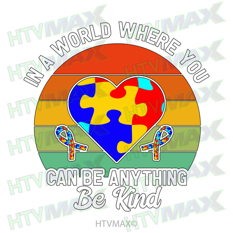 Autism Awareness Be Kind Heart