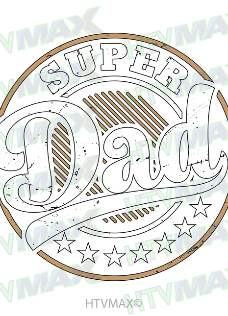 Super Dad Stamp