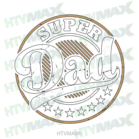 Super Dad Stamp