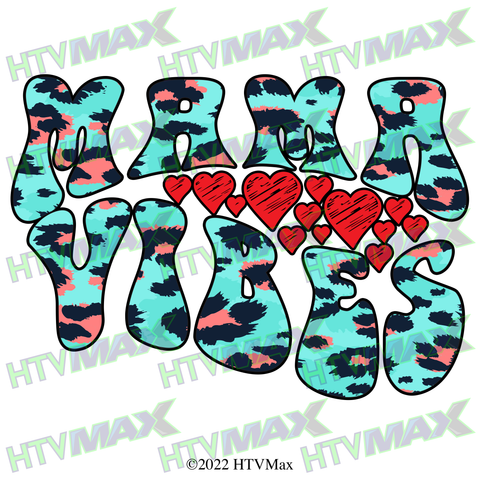 Mom Vibes Blue Leopard