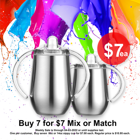 BearBlanks® Sippy Cup 7 for $7